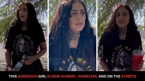 This Gorgeous Girl Is Now Hungry, Homeless, And Begging On The Streets