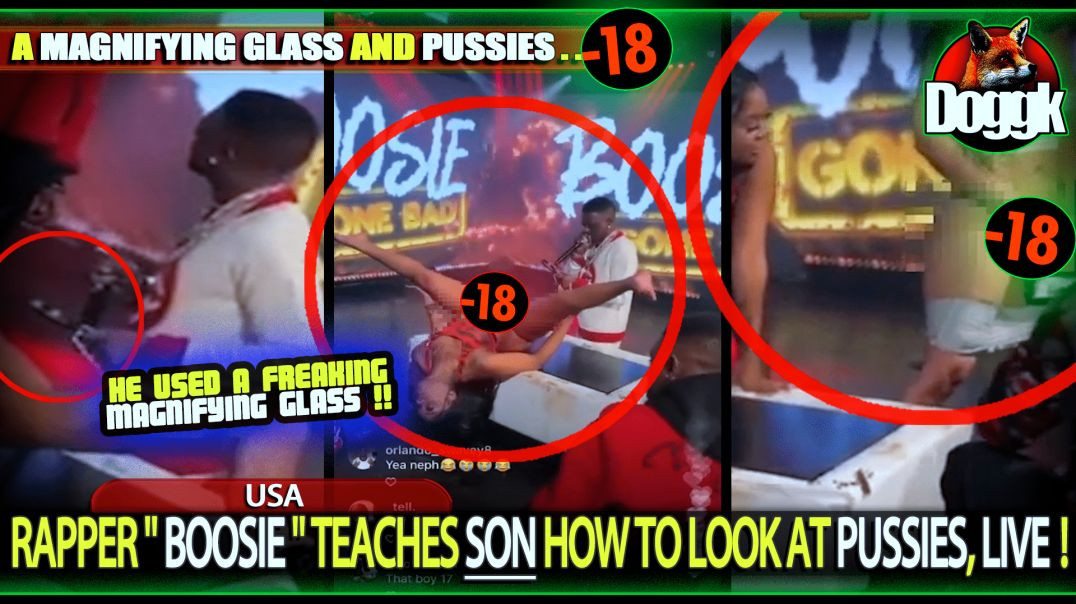 [+18] RAPPER "BOOSIE" TEACHES SON HOW TO LOOK AT PUSSY, LIVE !! (USA)