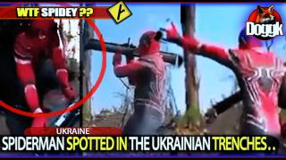SPIDERMAN SPOTTED IN THE UKRAINIAN TRENCHES.. (UKRAINE)