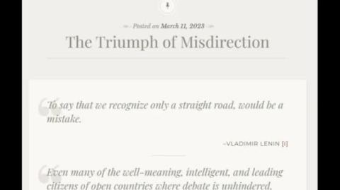 The Triumph of Misdirection (Jeffrey Nyquist)