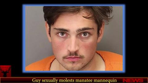 Guy sexually molests manatee mannequin