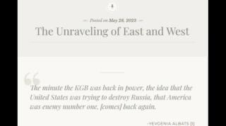 The Unraveling of East and West (Jeffrey Nyquist)