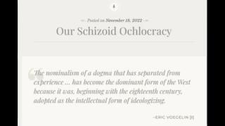 Our Schizoid Ochlocracy (Jeffrey Nyquist)