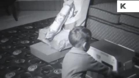 1950s 1960s UK Family Christmas, Presents, Home Movies