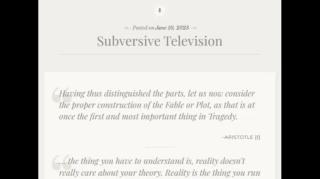 Subversive Television (Jeffrey Nyquist)