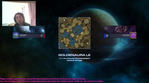 starcraft2 zvp on golden aura got mauled by zealots and wrap prism again..