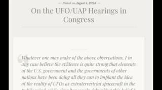 On the UFO UAP Hearings in Congress (Jeffrey Nyquist)