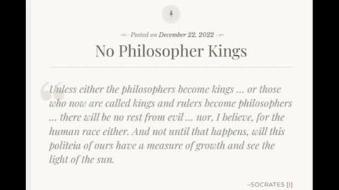 No Philosopher Kings (Jeffrey Nyquist)