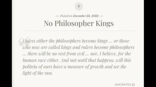 No Philosopher Kings (Jeffrey Nyquist)