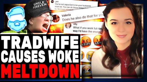 TikTok Tradwife TRIGGERS Woke Gen Z Girl Bosses Simply For Loving Her Husband
