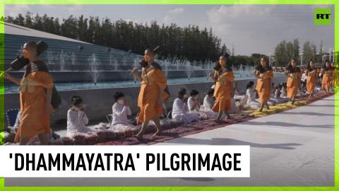 Monks begin 'Dhammayatra' pilgrimage in Thailand