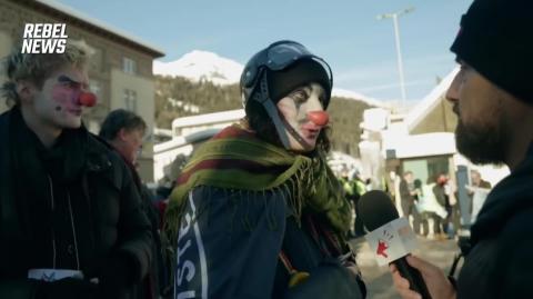 CLOWN WORLD The moment unhinged Antifa dominate Davos