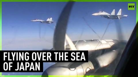 Russian soldiers fly Tu-95МС missile carriers (Warning: extremely badass)