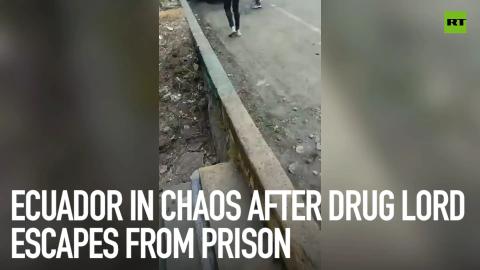 Ecuador in chaos after drug lord escapes from prison