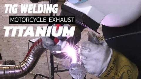TIG Welding Exotic Titanium Exhausts - Nice Thighs