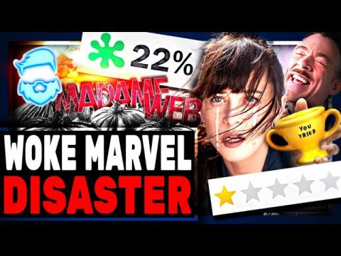 Marvel's Woke Female Spiderman Is A DISASTER! Madame Web Record Low Scores & ZERO Tickets Selling!