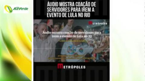 Áudio mostra que servidores públicos foram obrigados a ir em evento de Lula em Belford Roxo (07/02/2024)