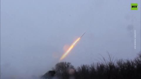 ‘Tornado-G’ MLRS unit strikes Ukrainian positions