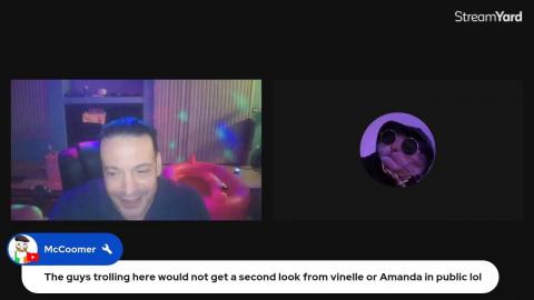 Amanda and friends view the Anaconda