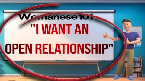 Womanese 101: "I Want An Open Relationship"
