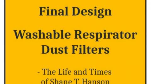 Final Design - Washable Respirator Dust Filters