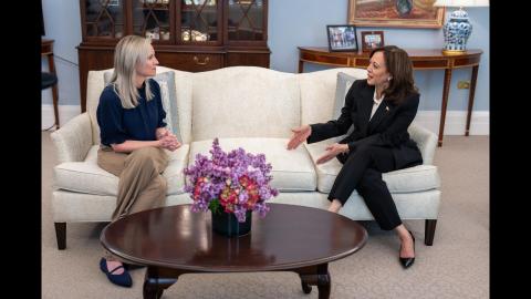 Vice President Harris Meets with Columbine Survivor Heather Martin