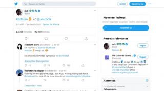 CEO do Twitter, Jack Dorsey lança emoji do Bitcoin e posta em seu perfil | TL - 11/02/20 | ANCAPSU