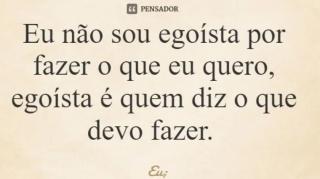 Altruísmo não faz sentido pra mim!