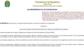 Volta do Dpvat e liberação de R$ 15 bilhões para o governo (9 de mai. de 2024)