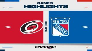 NHL Game 5 Highlights _ Hurricanes vs. Rangers - May 13, 2024