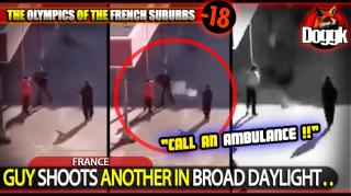[+18] GUY SHOOTS ANOTHER IN BROAD DAYLIGHT.. (FRANCE)