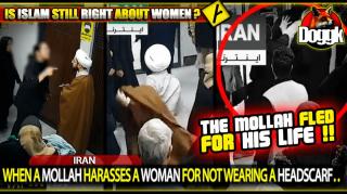 WHEN A MOLLAH HARASSES A WOMAN FOR NOT WEARING A HEADSCARF.. (IRAN)