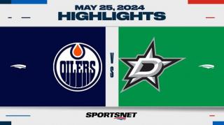 NHL Game 2 Highlights _ Oilers vs. Stars - May 25, 2024