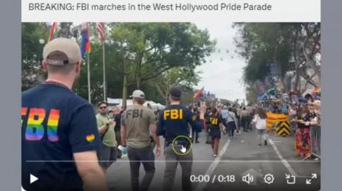 FBI FAGGOT PRIDE PARADE - Taking it in the arse, before you do.