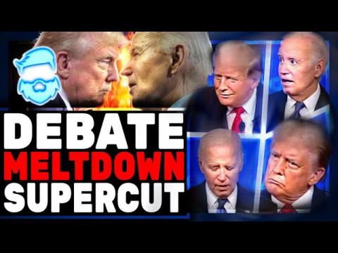Donald Trump vs Joe Biden Debate MELTDOWN Supercut!