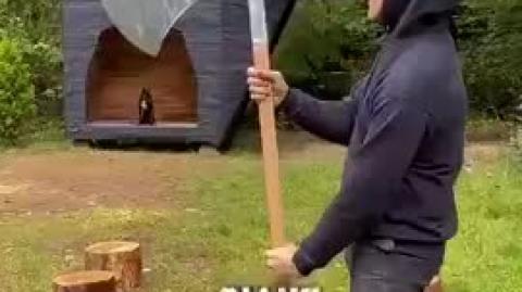 This guy lives in the woods and makes some of the coolest axes you've ever seen