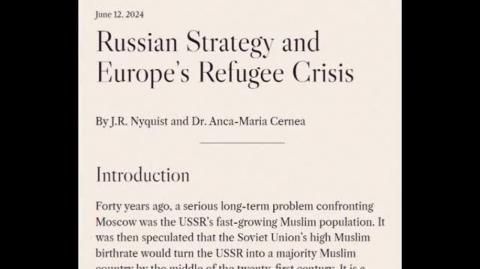 Russian Strategy and Europe’s Refugee Crisis (Jeffrey Nyquist)