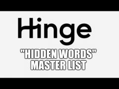 Hinge "Hidden Words" Master List for Men