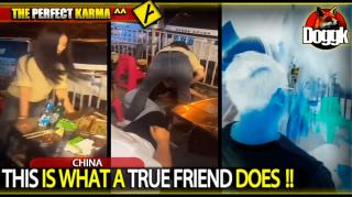 THIS IS WHAT A TRUE FRIEND DOES !! (CHINA) >> THE PERFECT KARMA !!