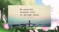 Be Yourself!