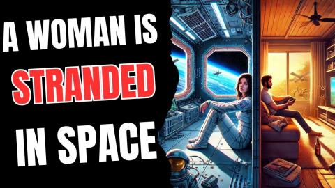 A Woman is Stranded in Space and Men are Relaxing at Home