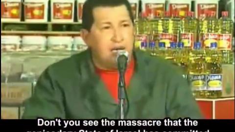 HUGO CHAVEZ - SPEAKS ABOUT ISRAEL AND PALESTINE - 2011