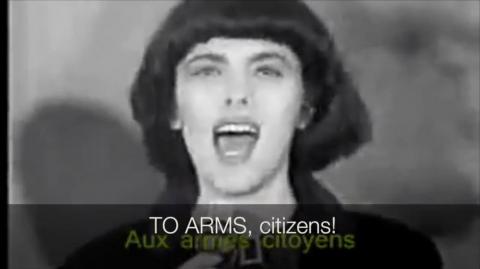La Marseillaise, sung by Mireille Mathieu [American English subtitles]