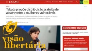 Tábata Amaral e seus absorventes gratuitos | Visão Libertária - 15/03/20 | ANCAPSU