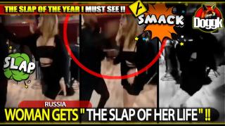 WOMAN GETS " THE SLAP OF HER LIFE " !! HILARIOUS ! DON'T MISS IT !! ^^