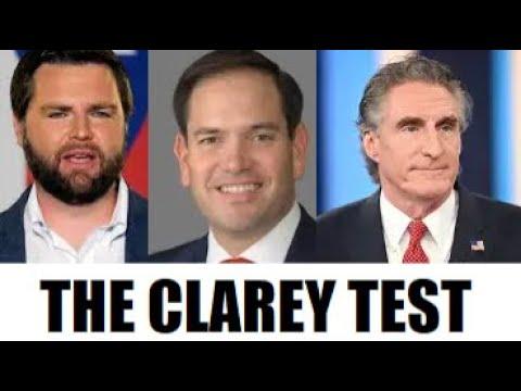 The Clarey Test on JD Vance, Marco Rubio, and Doug Burgum