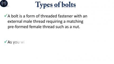 Bolts Types, Usages and Applications