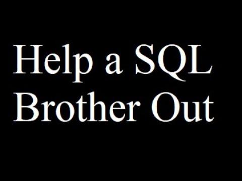 Help a Database/SQL Guy Find a Job