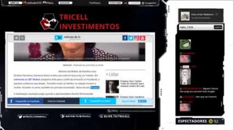 TRICELL INVESTIMENTOS - LIVE: SÓ SE FALA EM OIBR3 DAMARES QUER UM NAMORADO NO TINDER