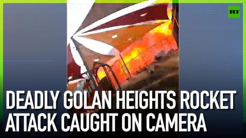 Deadly Golan Heights rocket attack caught on camera